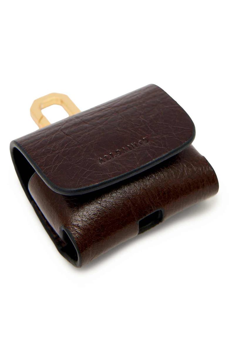 AllSaints Hex AirPod Case, Alternate, color, Cognac Brown