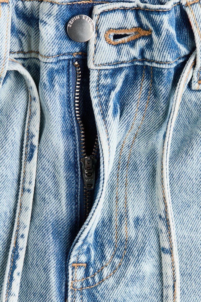 Denim Shorts, Alternate, color, Light denim blue
