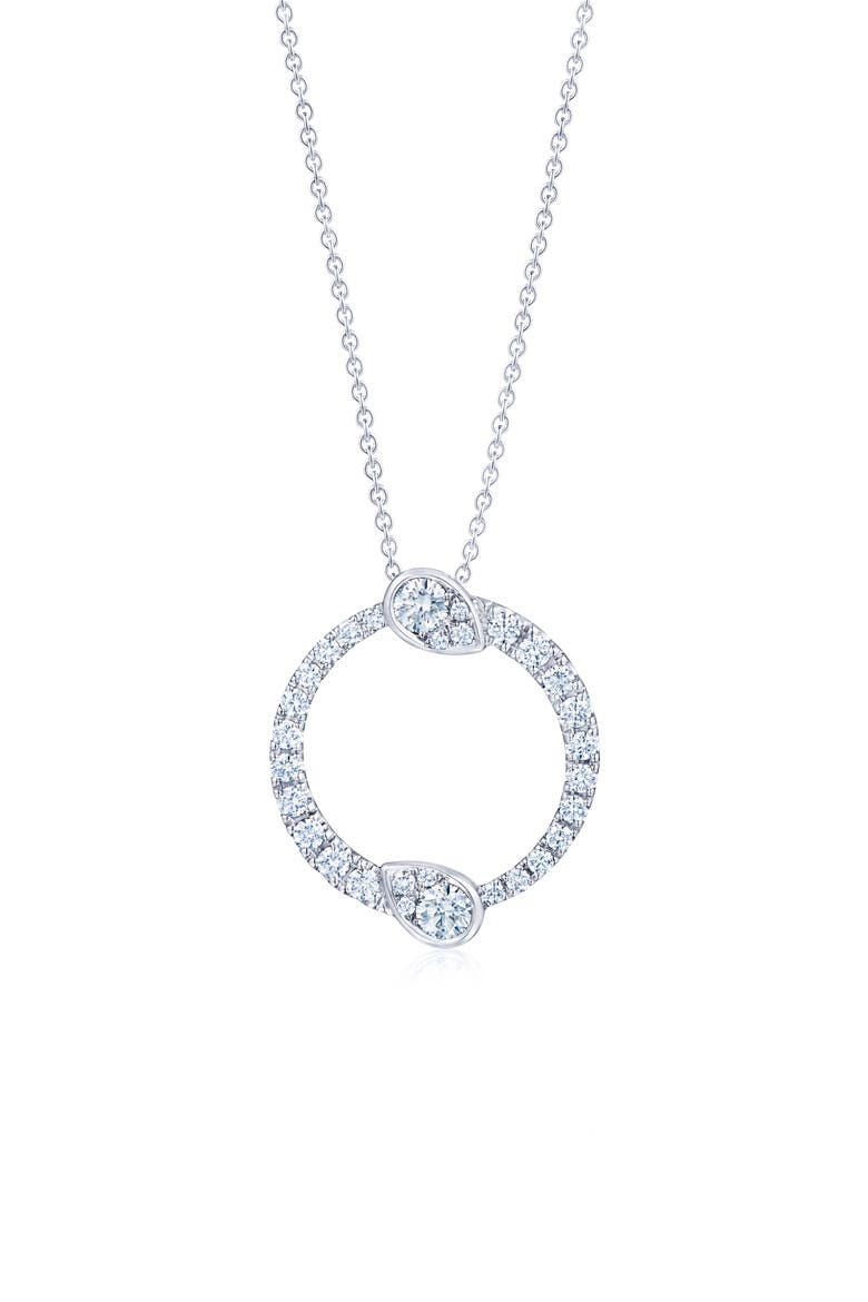 Eclipse Yin Yang Diamond Pendant Necklace, Main, color, WHITE GOLD