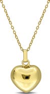 DELMAR Puffed Heart Pendant Necklace