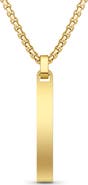 GEOFFREY BEENE Men's Flat Vertical Bar Pendant Necklace