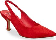 CHASE AND CHLOE Alodia Pointed Toe Slingback Pump
