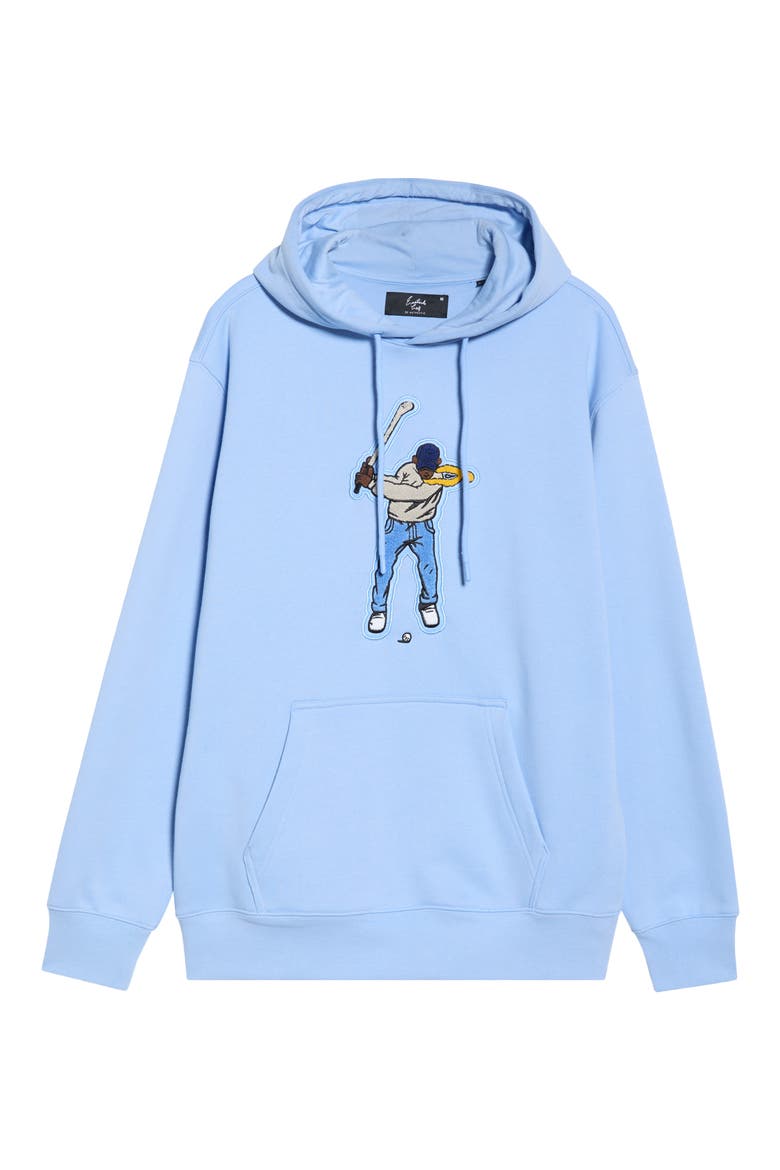 Swingman Core Fleece Hoodie, Alternate, color, POLARIS BLUE