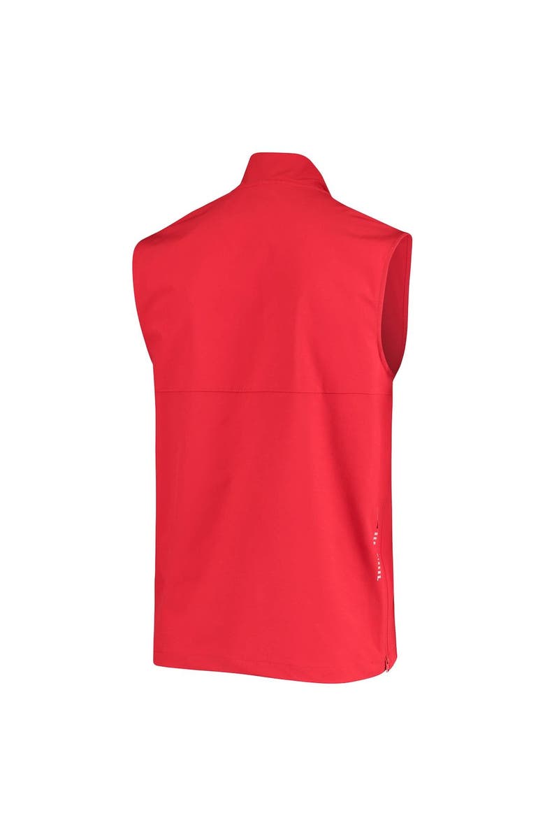 Under Armour Men's Under Armour Red Texas Tech Red Raiders Sideline Squad Coaches Quarter-Zip Vest, Alternate, color,