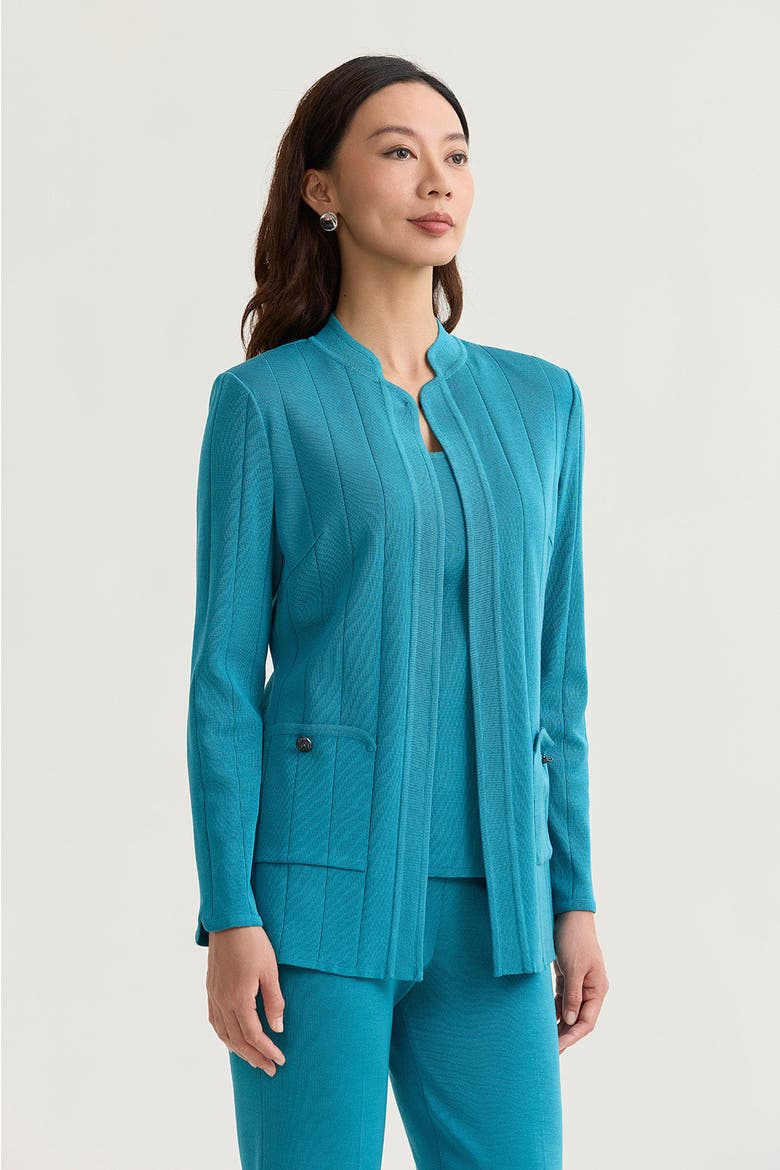 Heritage Multi Texture Knit Jacket, Alternate, color, Nebula