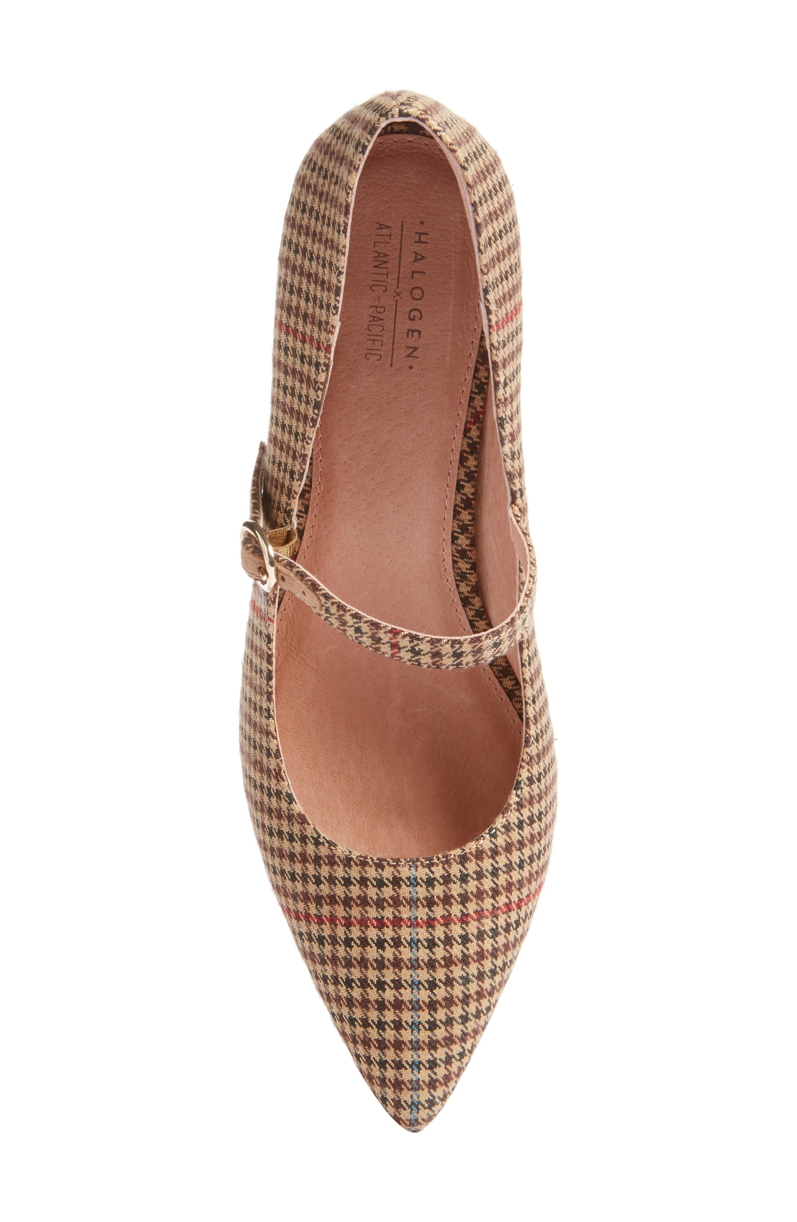 x Atlantic-Pacific Helenah Mary Jane Pump (Nordstrom Exclusive), Alternate, color, BROWN MULTI PLAID FABRIC