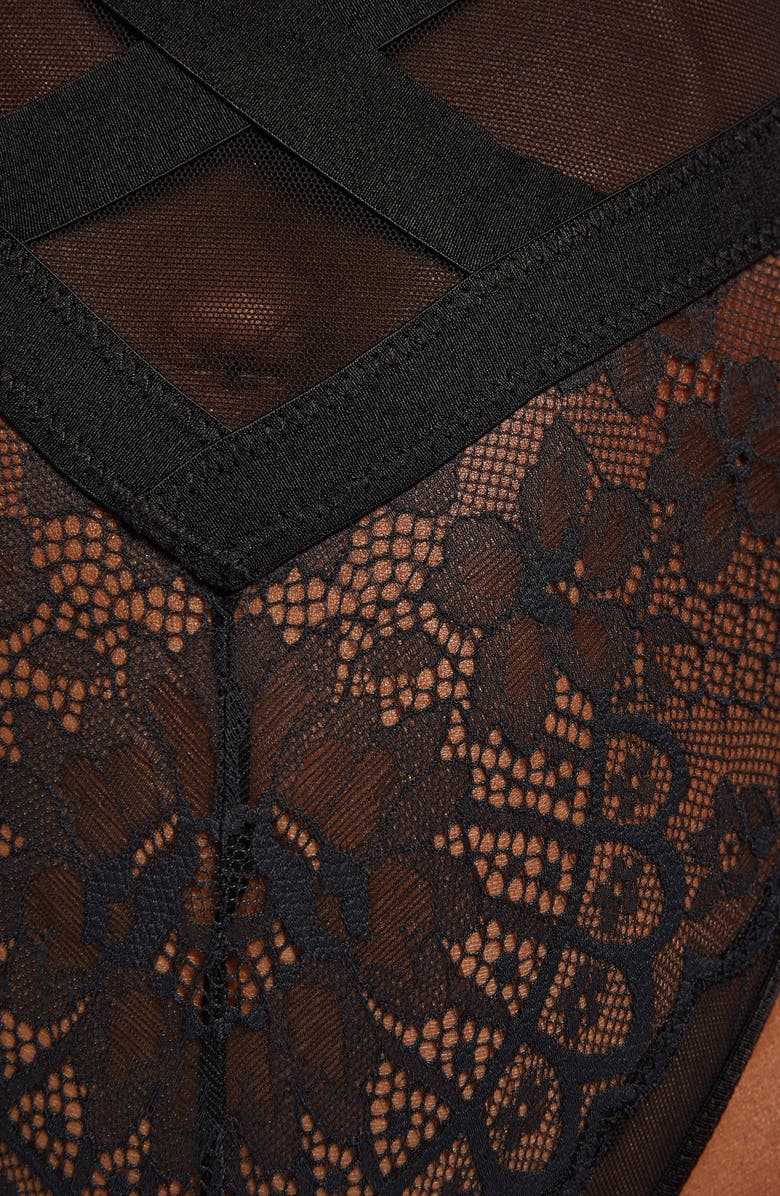 Hunkemöller Rabella Cap Sleeve Bodysuit, Alternate, color, 