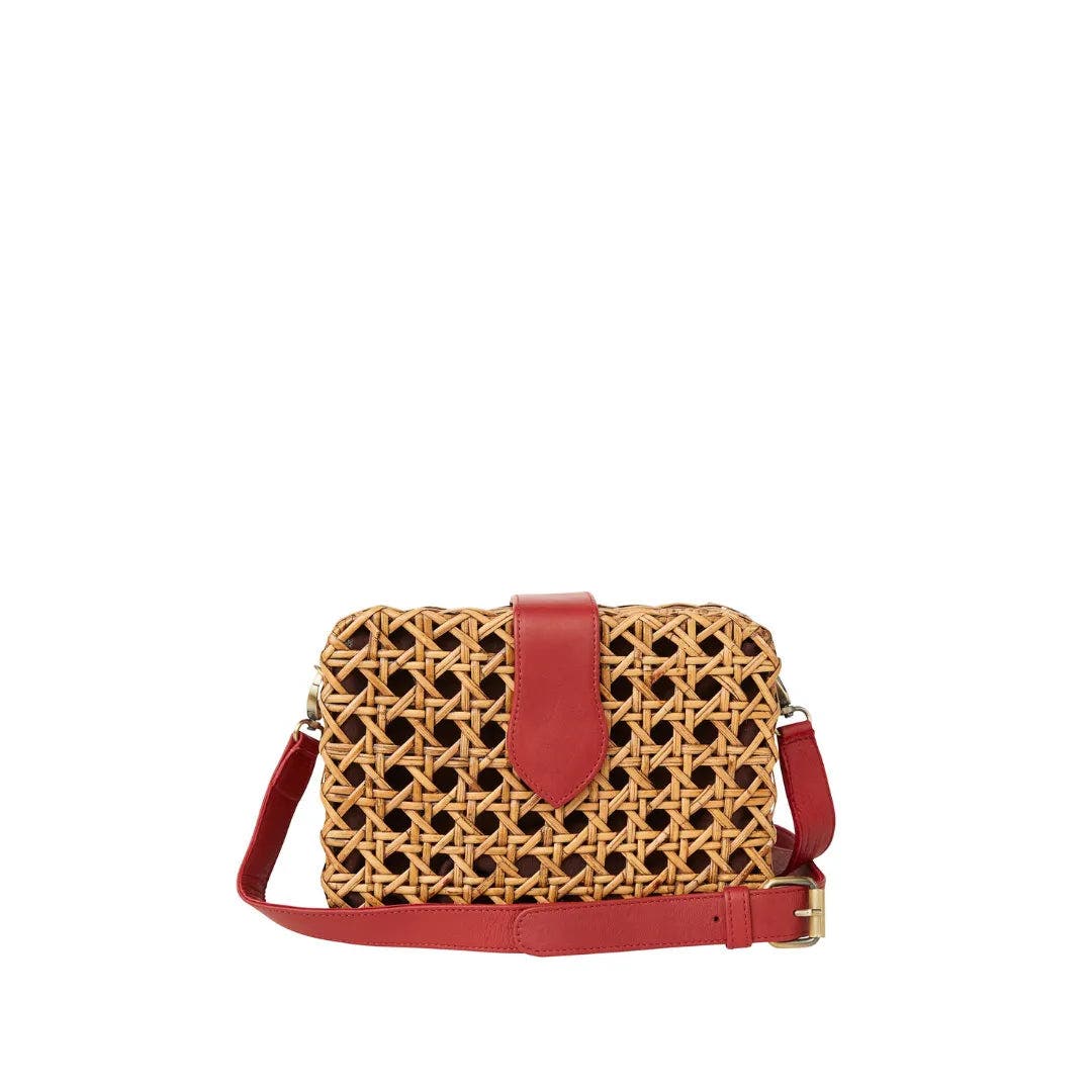 Sarah Stewart The Waverly Wicker Handbag, Alternate, color, Distress Chain
