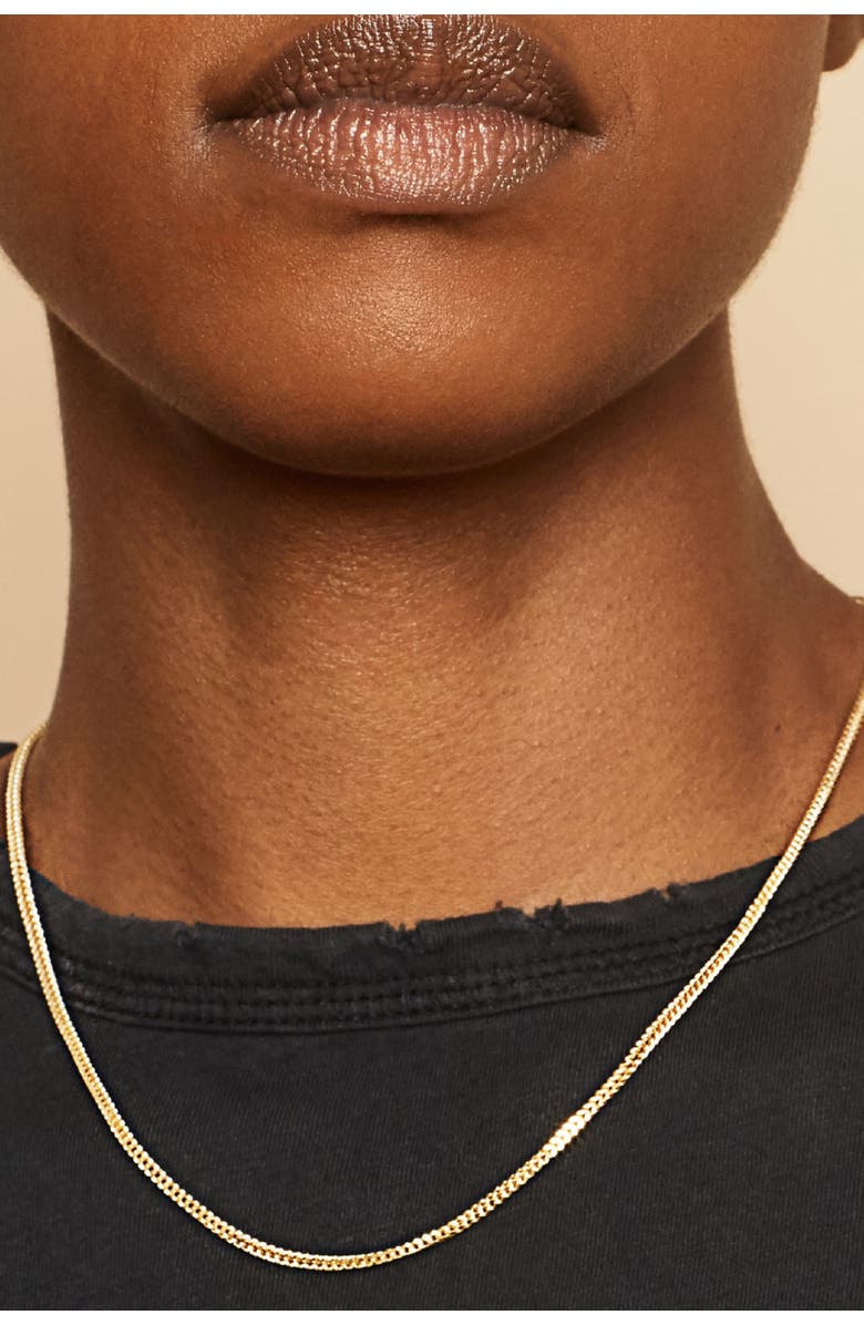 Oradina 10K Gold Medici Franco Chain Necklace, Alternate, color, Yellow Gold