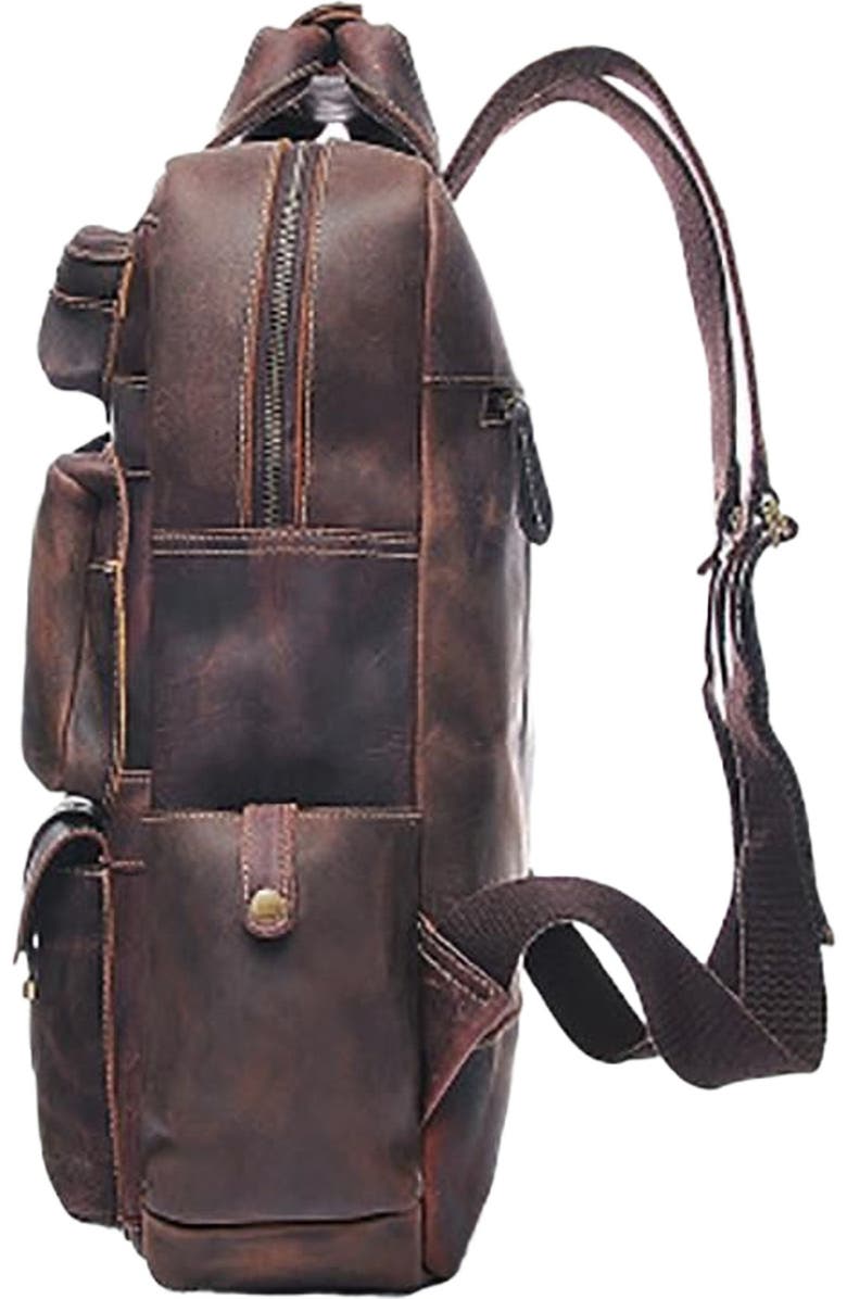 STEEL HORSE LEATHER The Shelby Backpack | Handmade Genuine Leather Backpack, Alternate, color, Dark Brown