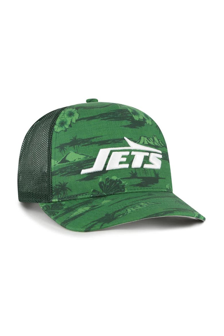 Men's '47  Green New York Jets Fiji Trucker Adjustable Hat, Alternate, color, Green