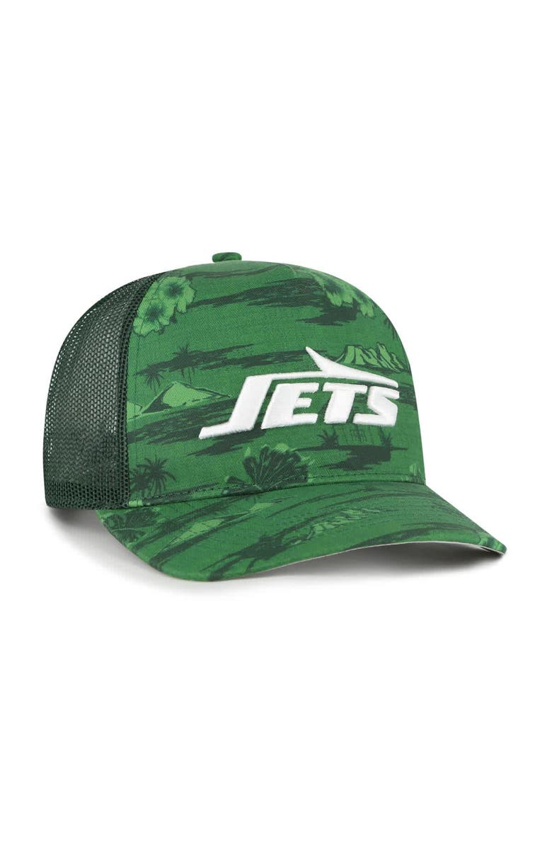 '47 Men's '47 Green New York Jets Fiji Trucker Adjustable Hat, Alternate, color, Green