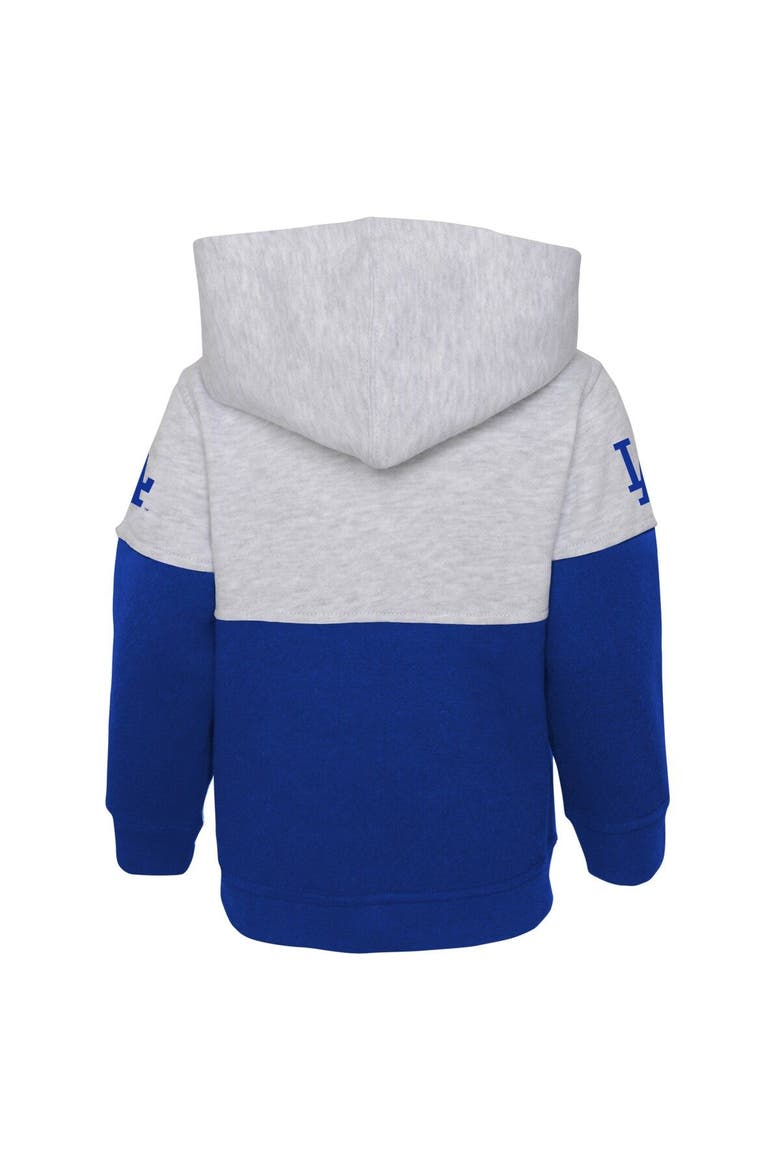 Infant Royal/Heather Gray Los Angeles Dodgers Playmaker Pullover Hoodie & Pants Set, Alternate, color, Royal