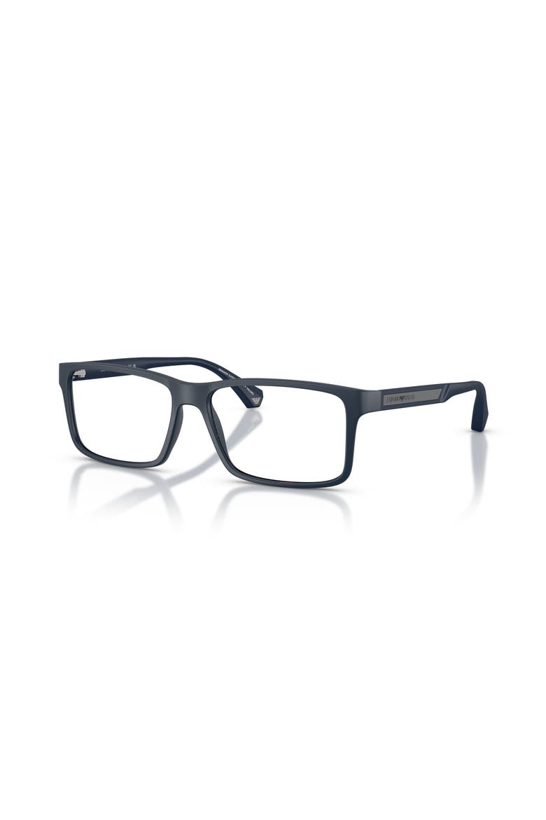 56mm Rectangle optical glasses, Main, color, Blue