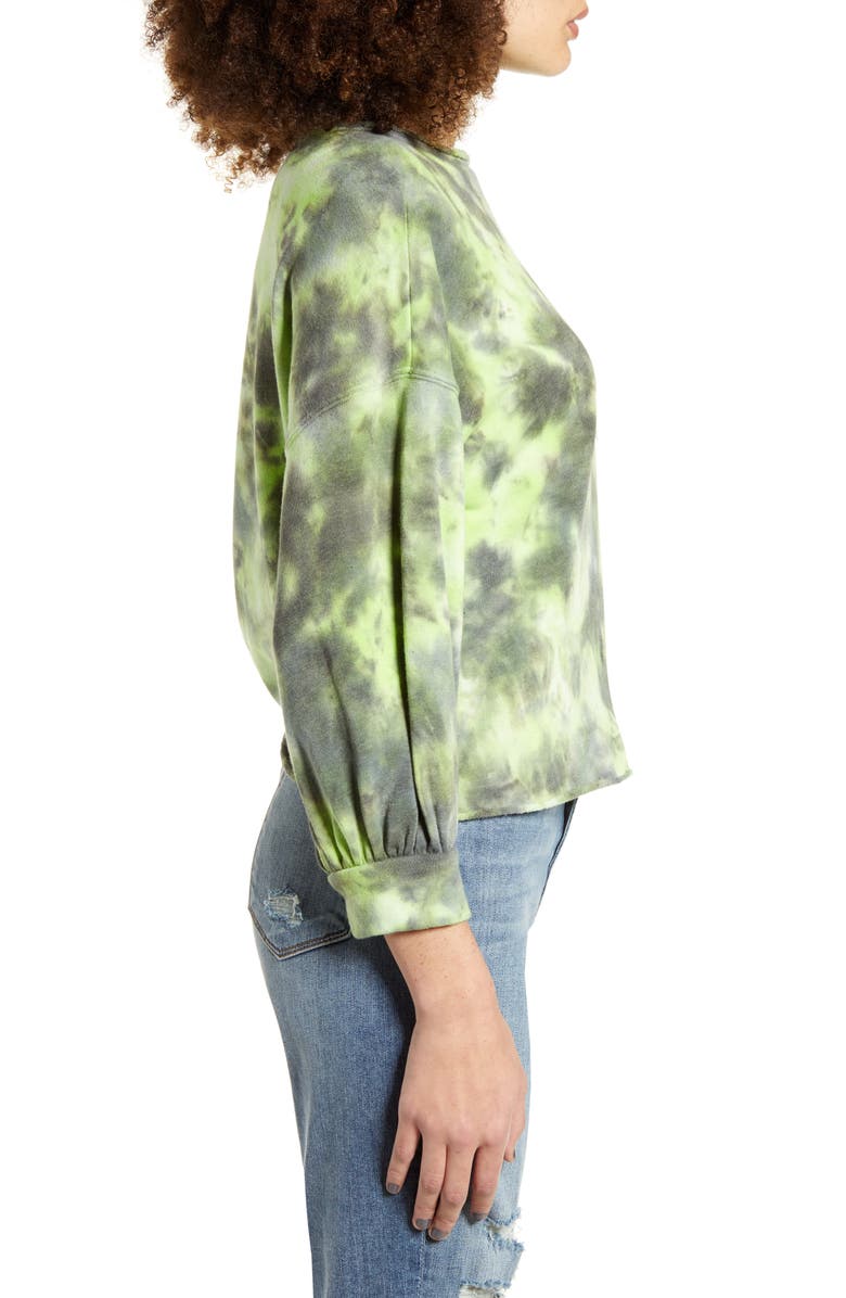 BP. Tie Dye Crewneck Sweatshirt, Alternate, color, 