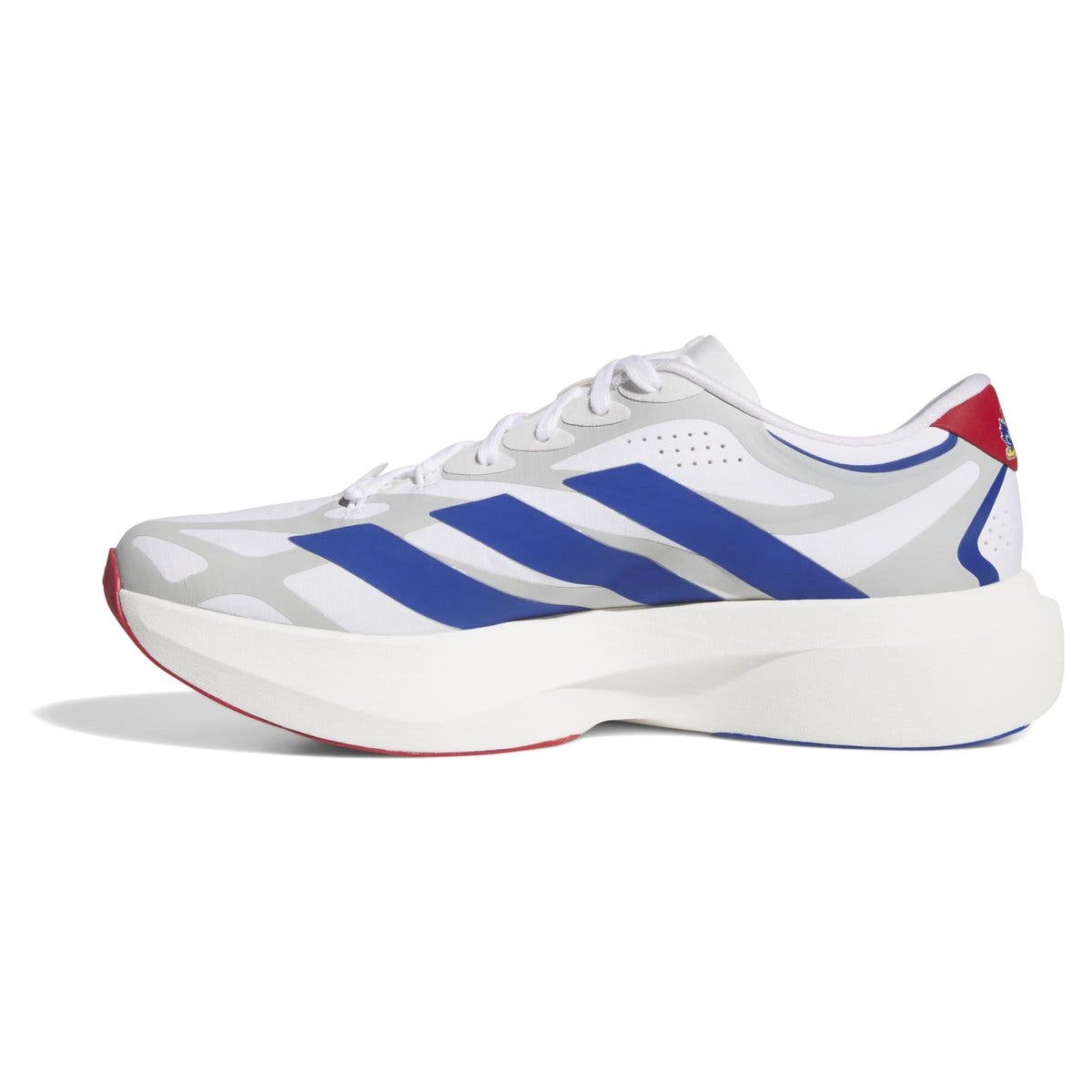 Unisex adidas  White Kansas Jayhawks Adizero EVO SL EXO Sneakers, Alternate, color, White