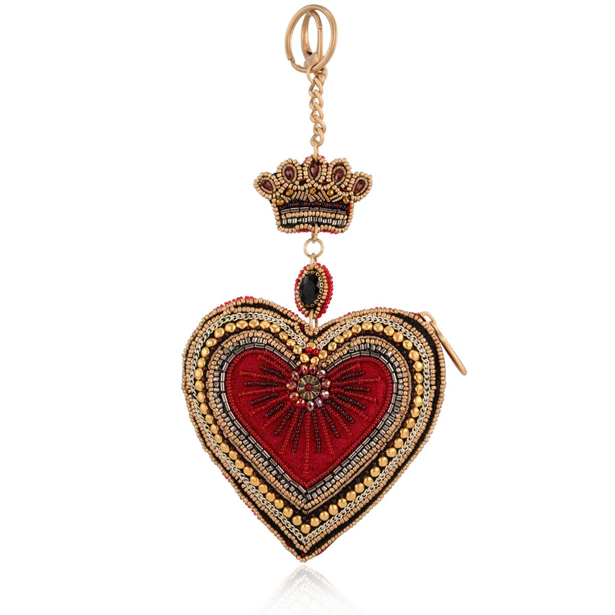 Mary Frances Accessories High Court Coin Purse, Main, color, Red