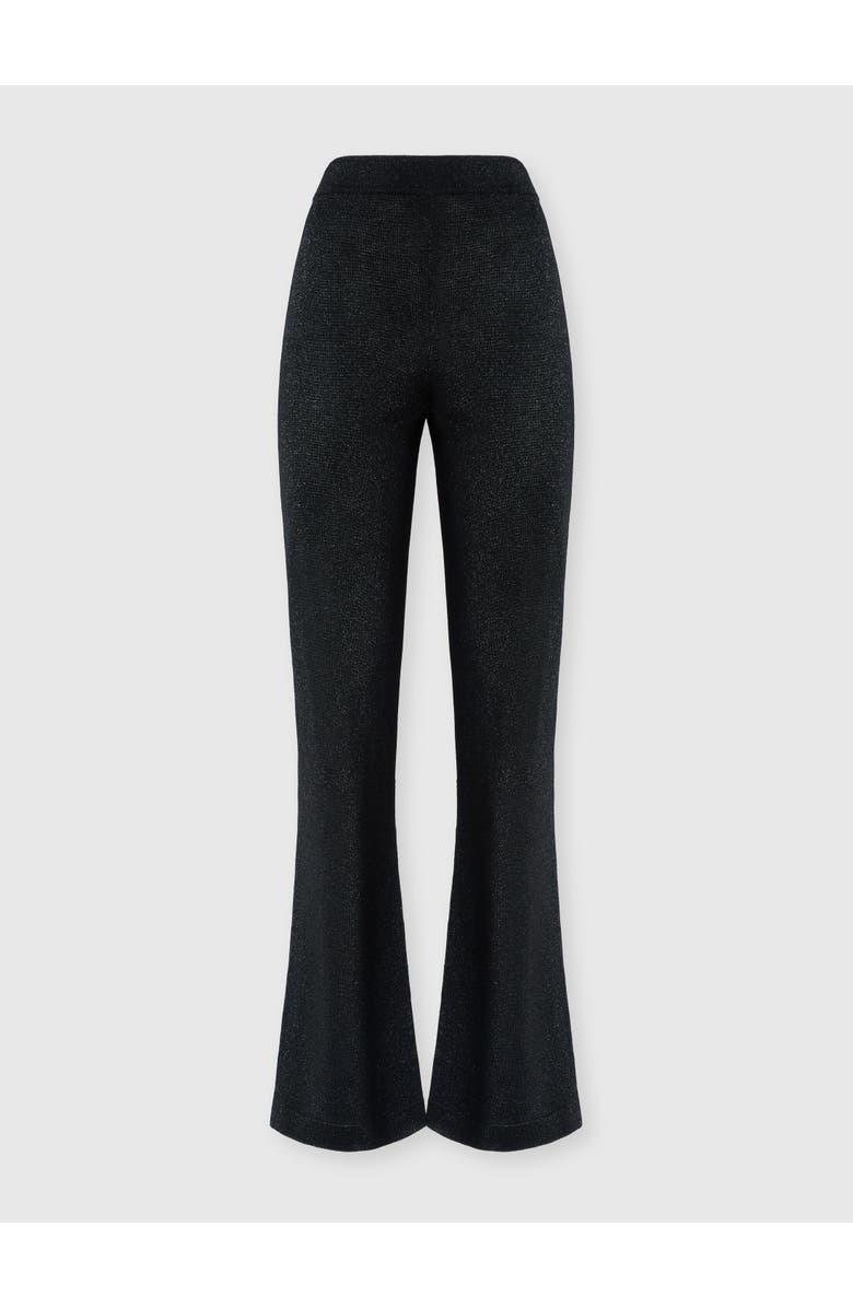 Missoni Lamé Fabric Flare Trousers, Main, color, Black
