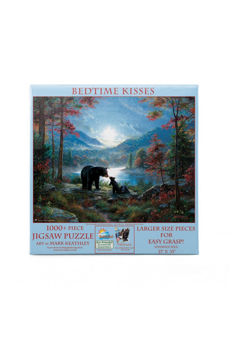 Bedtime Kisses 1000 piece Jigsaw Puzzle for Adults Large Pieces, Alternate, color, Multicolor