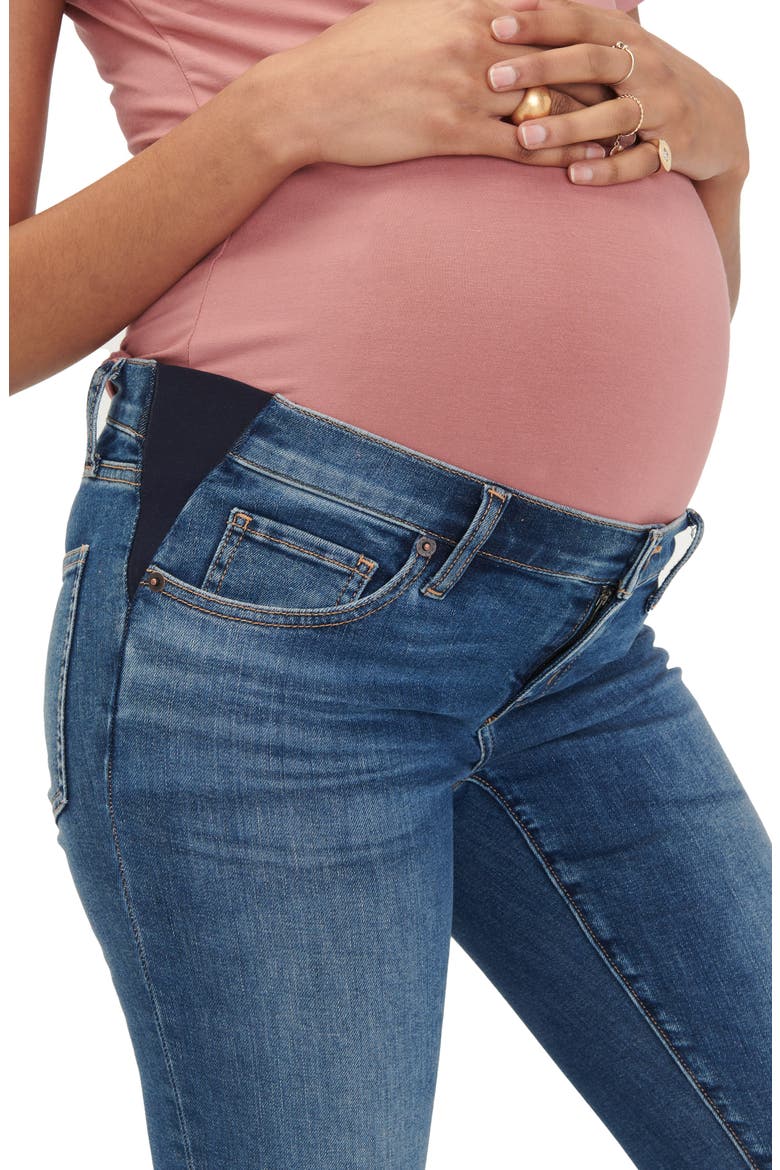 The Under The Bump Slim Maternity Jeans, Alternate, color, INDIGO
