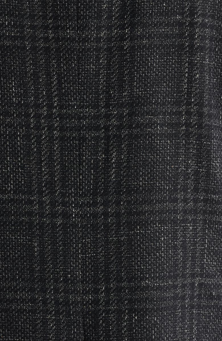 AllSaints Ridley Slim Fit Windowpane Plaid Wool Blend Sport Coat, Alternate, color, Charcoal