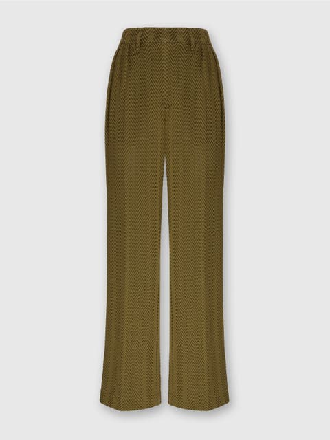 Tailored Pants With Zigzag Pattern
