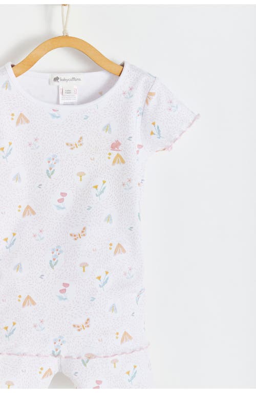 Babycottons Delphine Short Tee & Pants Pj Set In Full Print