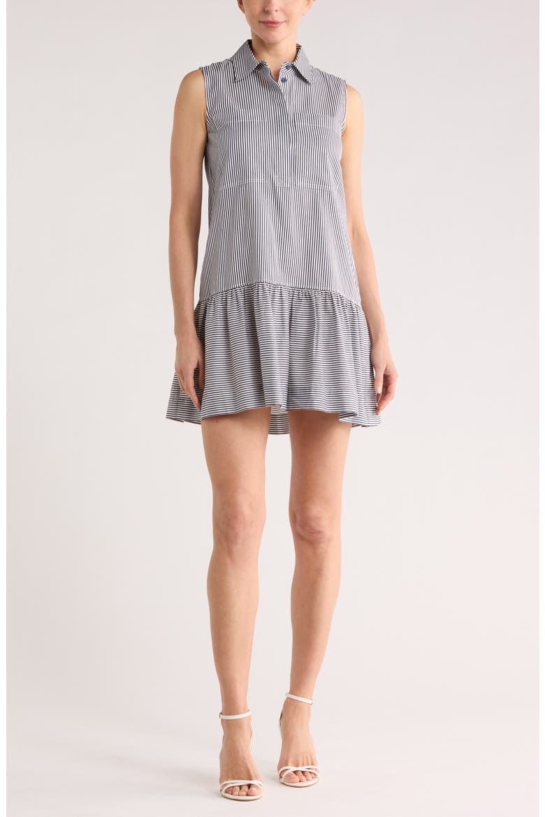 Candace Stripe Sleeveless Minidress, Main, color, MIDNIGHT STRIPE