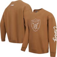 PRO STANDARD Men's Pro Standard Maxx Crosby Brown Las Vegas Raiders Pullover Crewneck Sweatshirt