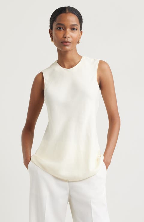 Sleeveless Satin Top