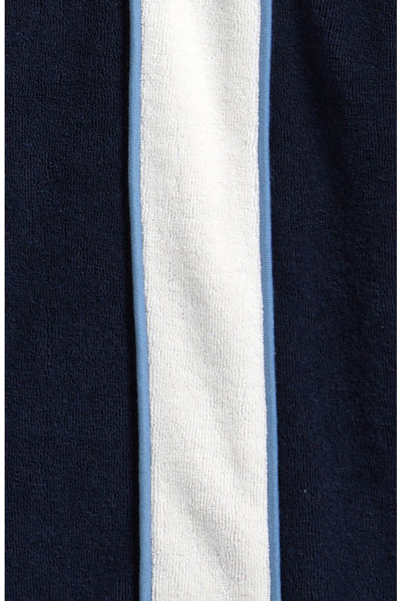 Kids' French Terry Button-Up Shirt, Alternate, color, NAVY/ WHITE