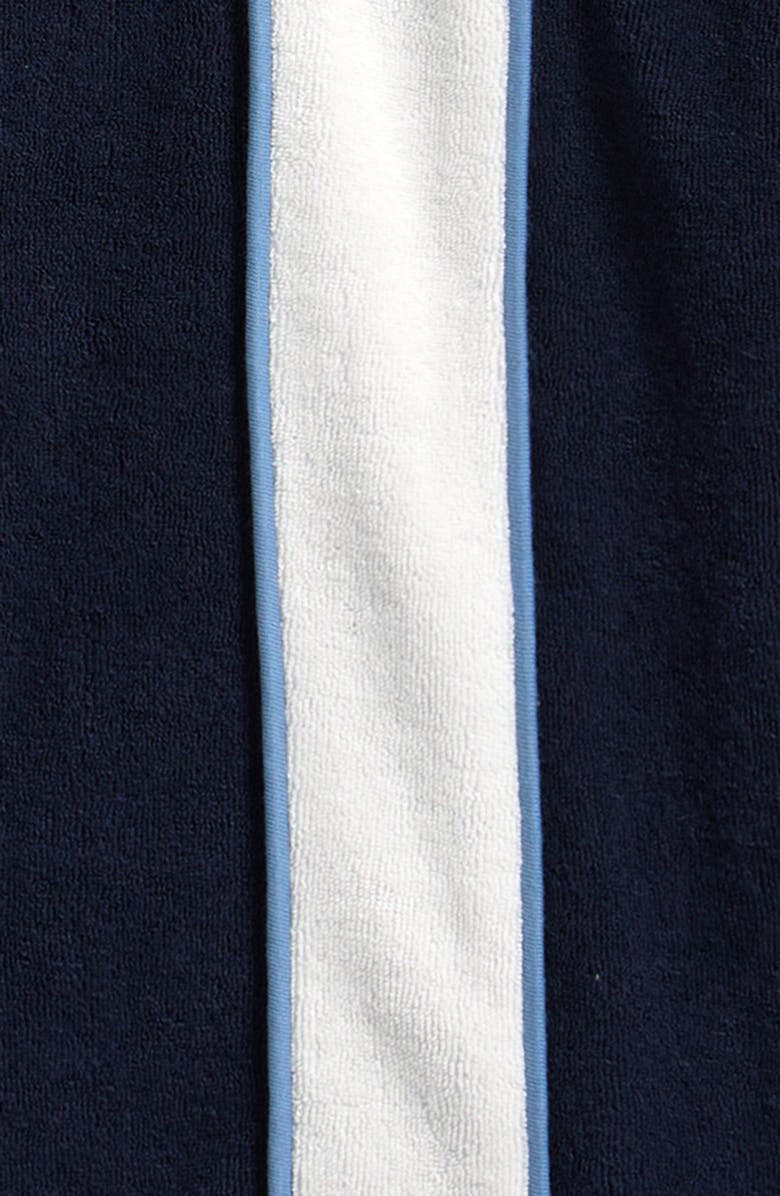 Reiss Kids' French Terry Button-Up Shirt, Alternate, color, Navy/ White