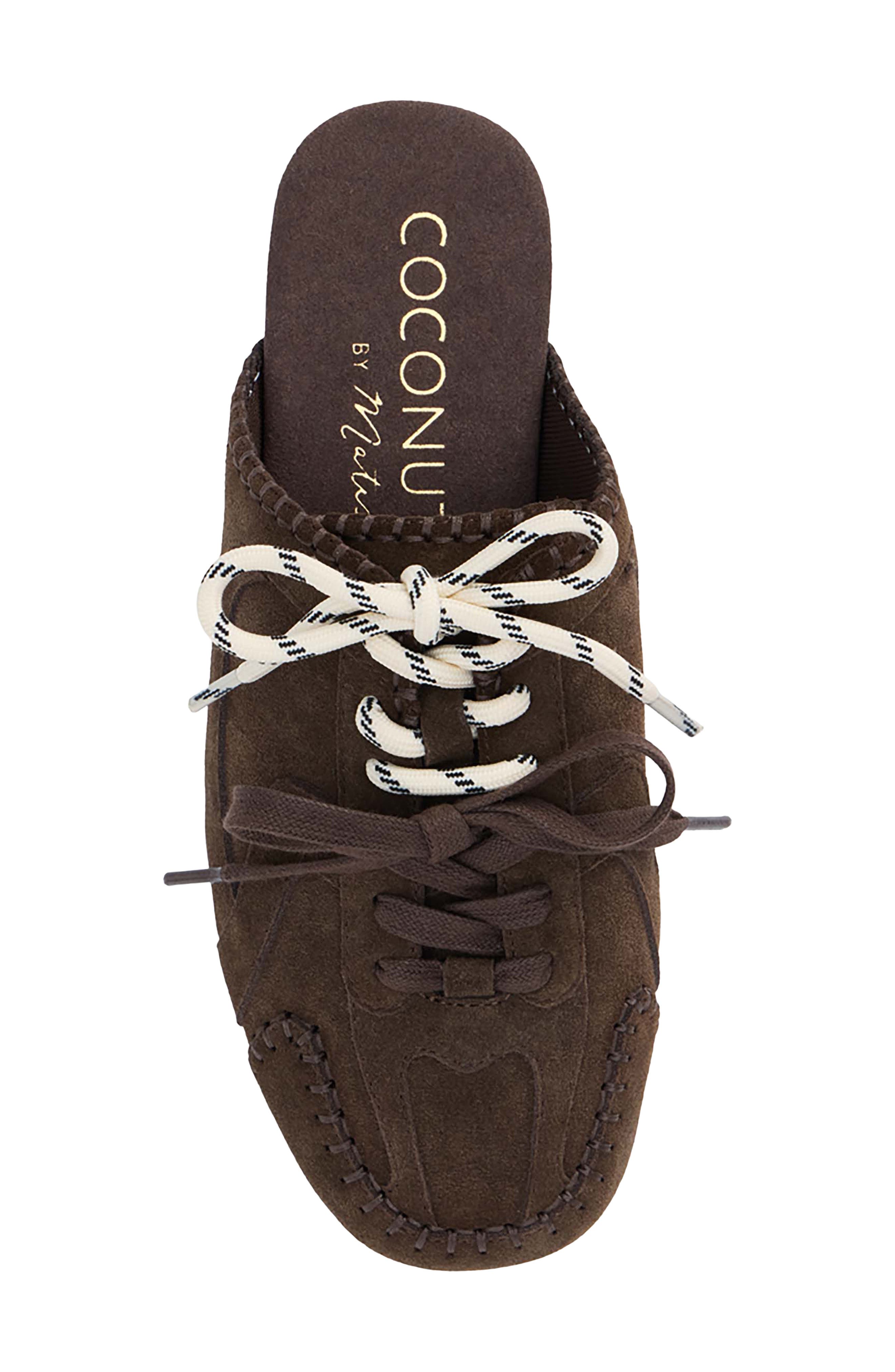 Coconuts by Matisse Devyl Lace-Up Mule, Alternate, color, Choco