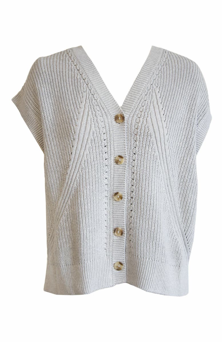 ABLE Jess Sweater Vest, Alternate, color, Heather Grey