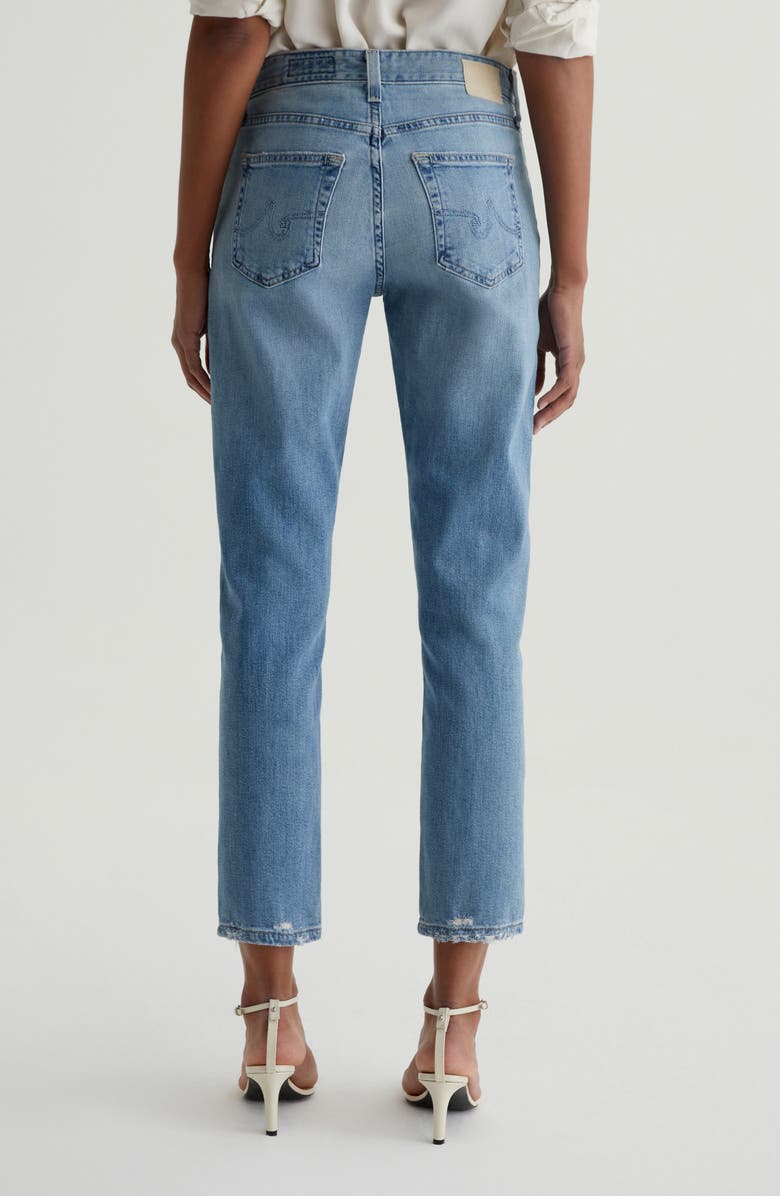 AG Ex-Boyfriend Mid Rise Slouchy Slim Jeans, Alternate, color, Aries Destructed