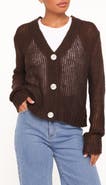Petal & Pup Gardner Open Stitch V-Neck Cardigan
