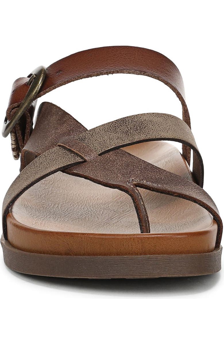 Blowfish Malibu Lilac Strappy Slide Sandal, Alternate, color, Walnut Faux Leather