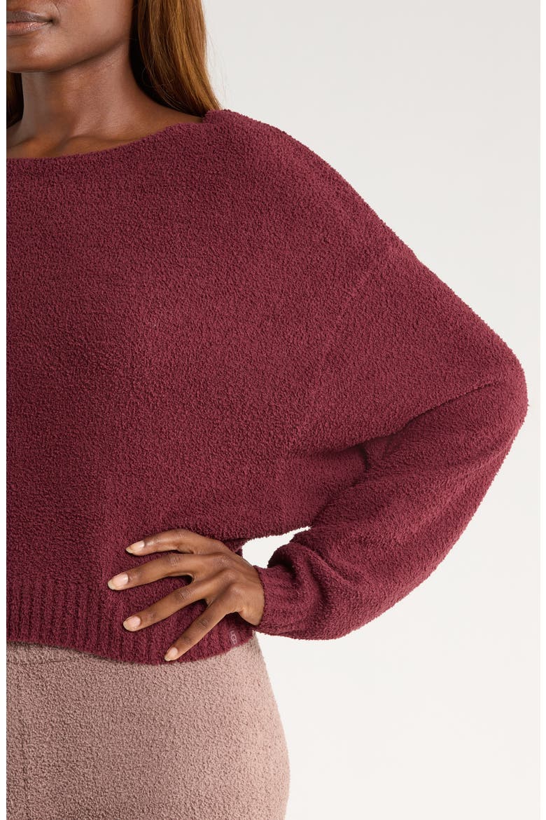 Novalie Slouchy Pullover Lounge Sweater, Alternate, color, WILD GRAPE