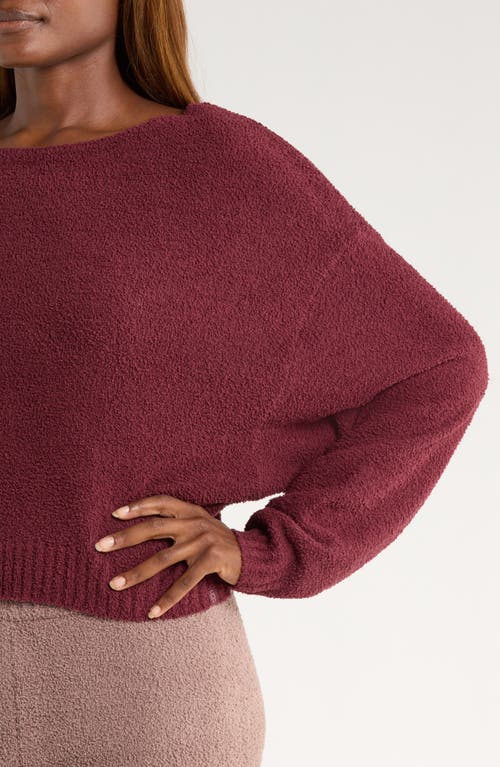 Ugg(r) Novalie Slouchy Pullover Lounge Sweater In Burgundy