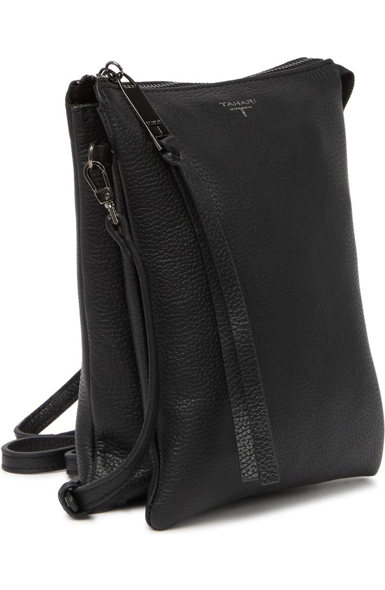 T Tahari Kyrstal Leather Crossbody Bag, Alternate, color,