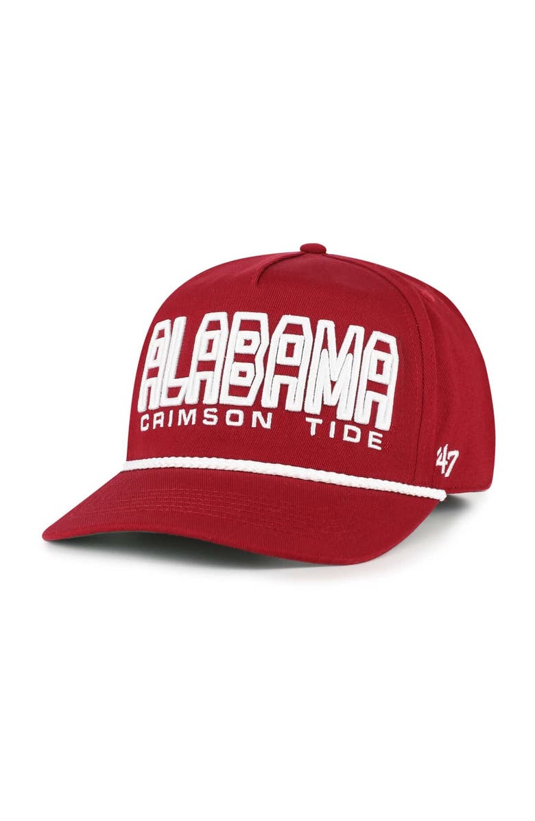 '47 Youth '47 Crimson Alabama Crimson Tide Byline Hitch Adjustable Hat, Alternate, color, Crimson