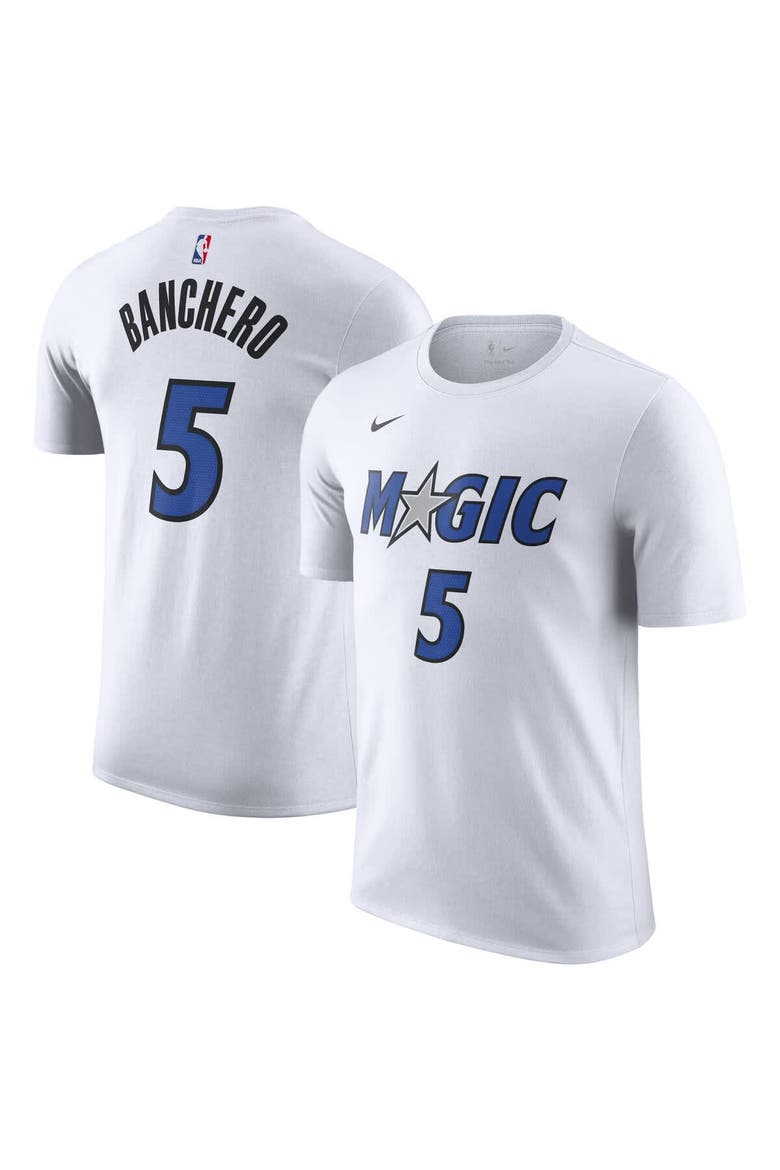 Men's Nike Paolo Banchero White Orlando Magic Association Edition Name & Number T-Shirt, Main, color, White