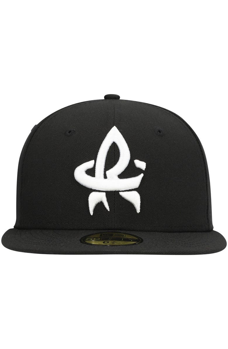 New Era Men's New Era Black Rocket City Trash Pandas Authentic Collection Team Alternate 59FIFTY Fitted Hat, Alternate, color, Black