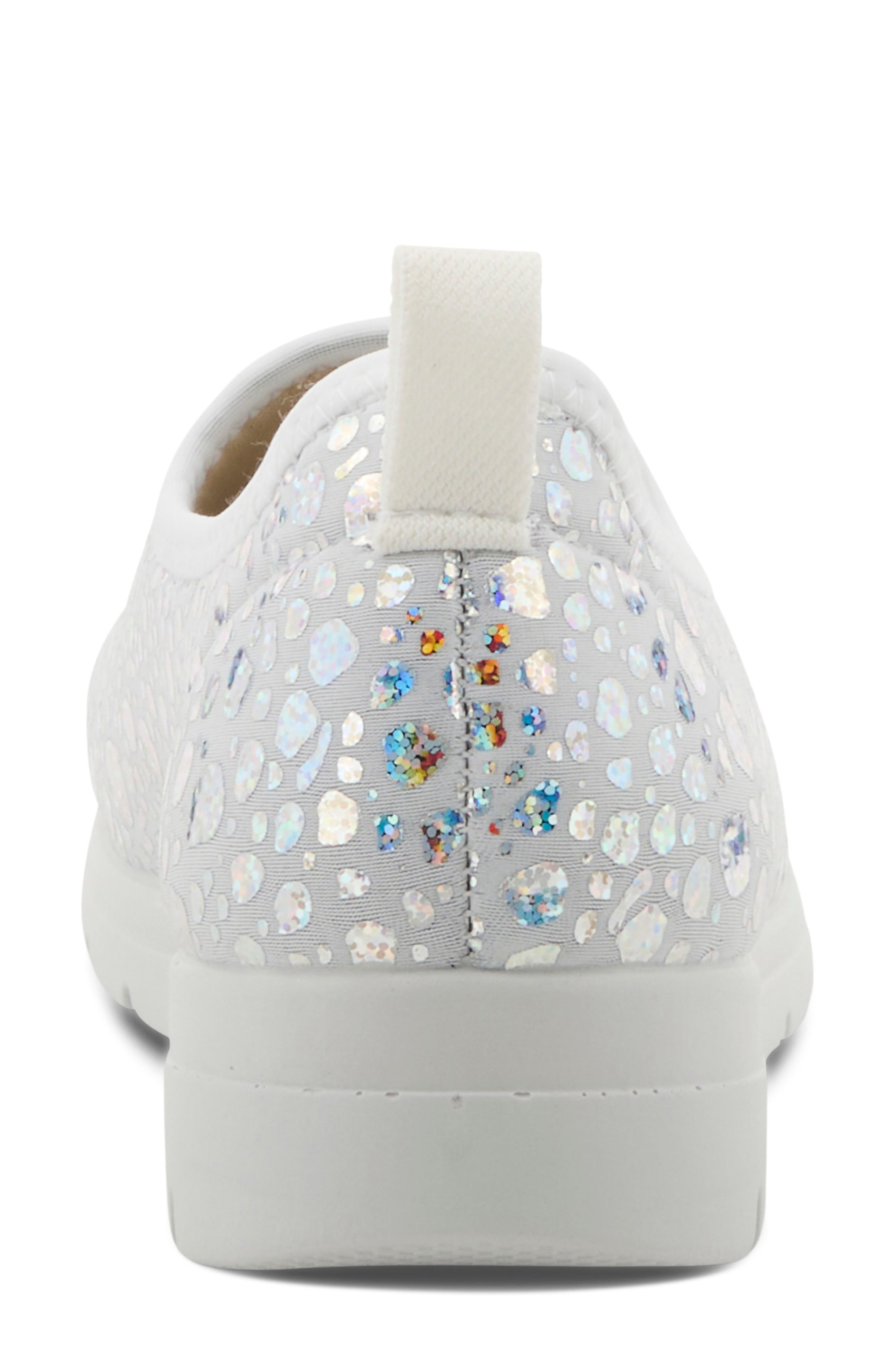 Flexus by Spring Step Anisia Slip-On Sneaker, Alternate, color, Silver Croco