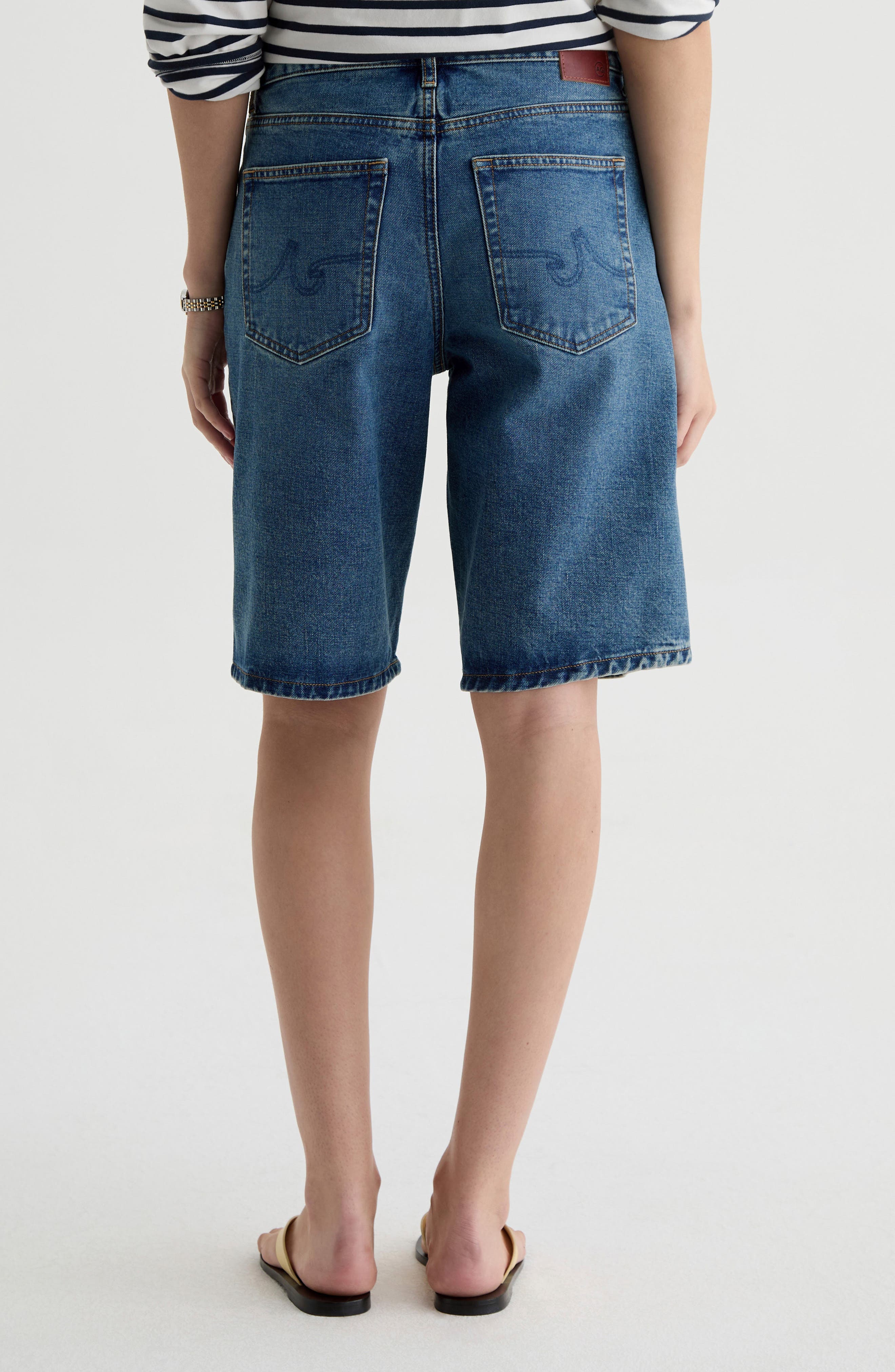 Thalia Denim Bermuda Shorts - image 2