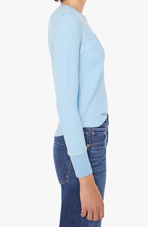 Mother The Itty Bitty Goodie Goodie Thermal Faded T-shirt In Blue