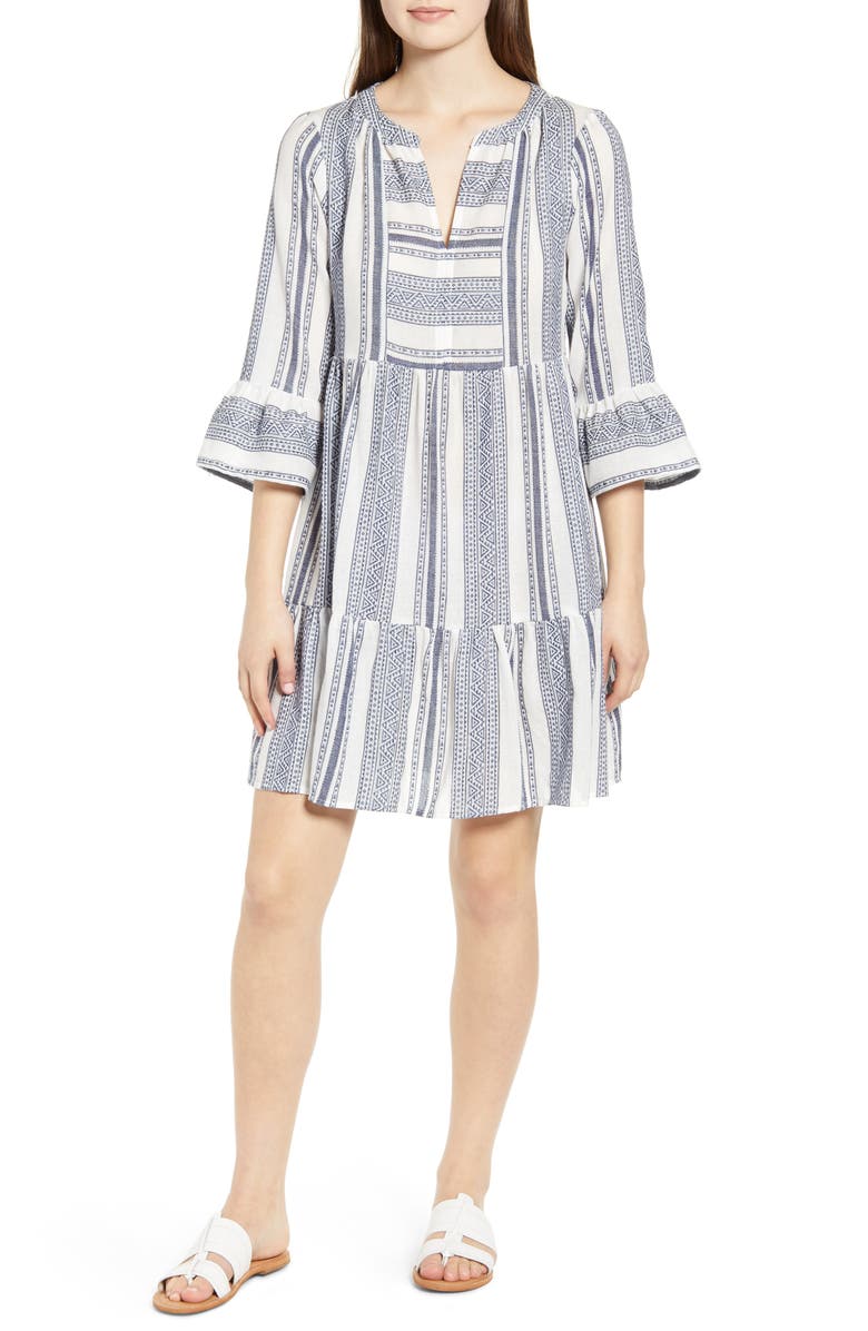 Velvet by Graham & Spencer Malaga Jacquard Cotton Dress, Main, color, 