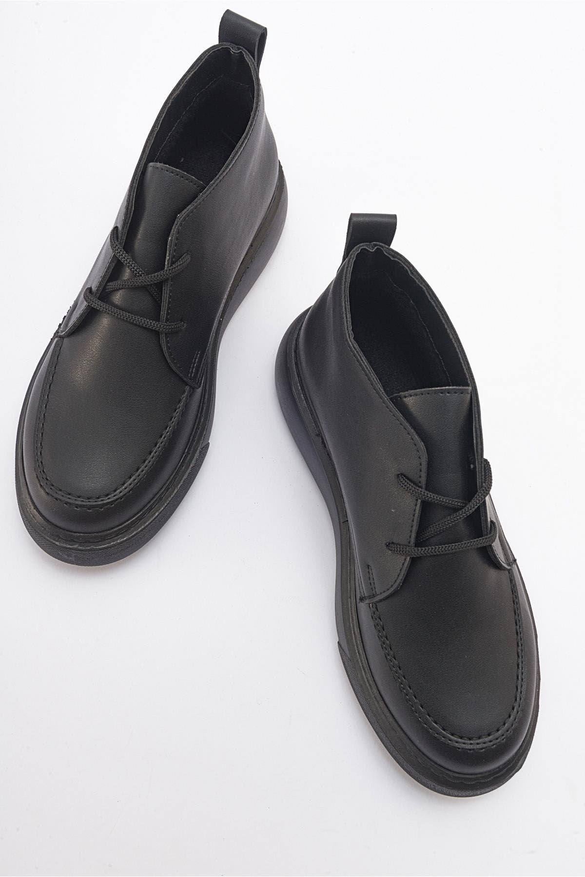 Valve Ankle Boot, Alternate, color, Black Faux Leather