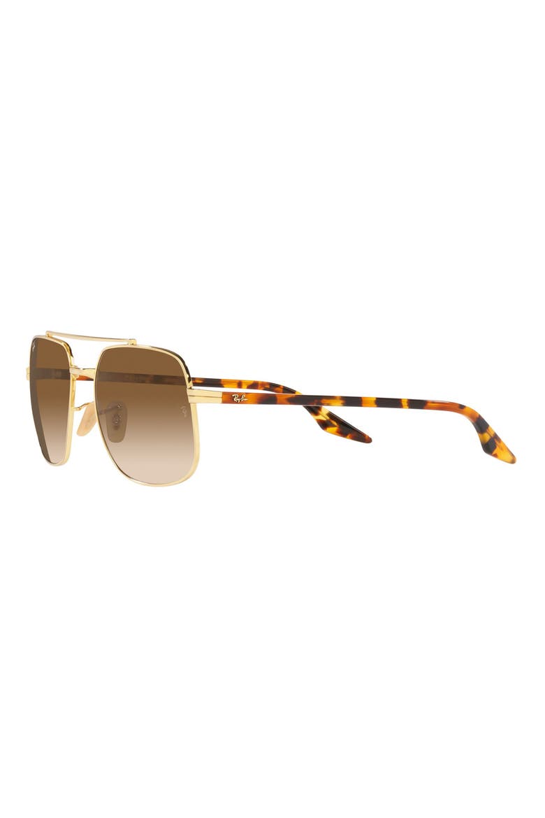 59mm Gradient Aviator Sunglasses, Alternate, color, GOLD FLASH