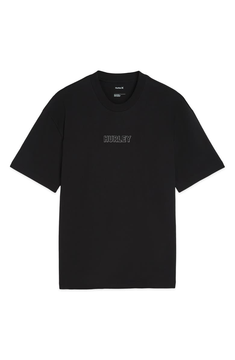 Hurley Top Arch Boxy T-Shirt, Main, color, Black